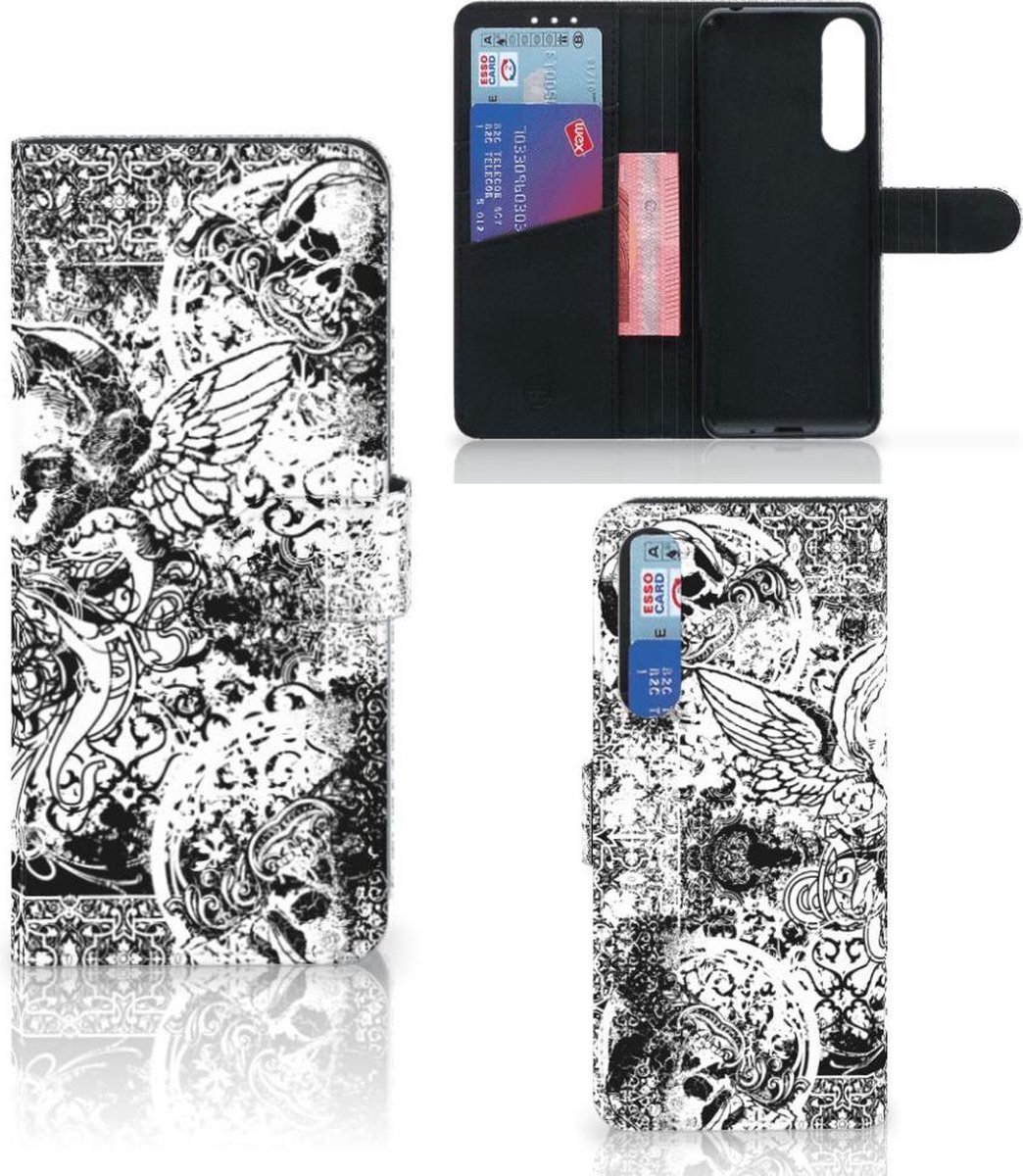 Telefoonhoesje met Naam Sony Xperia 1 II Skulls Angel