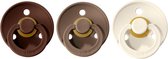 BIBS fopspenen T1 | mocha, dark oak, ivory | 0-6 maanden | speen | spenen