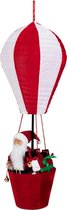 Kerstman in luchtballon XL 110 cm