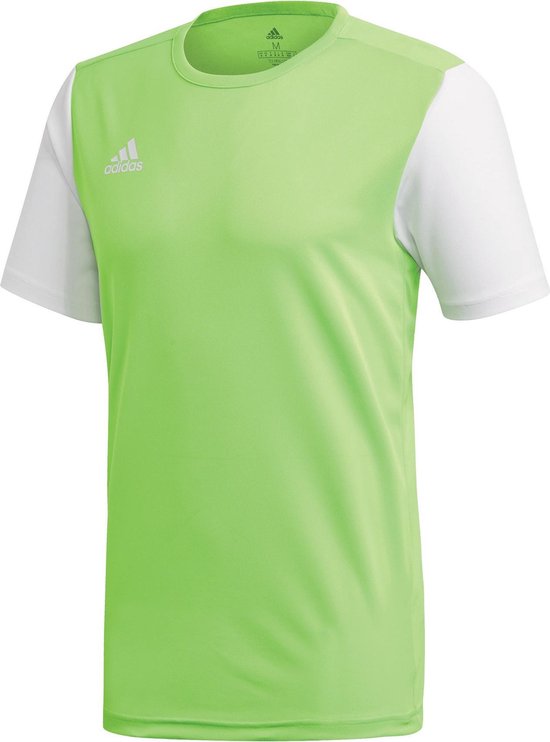 adidas Estro 19  Sportshirt - Maat XXL  - Mannen - lime groen/wit