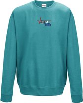 FitProWear Sweater Heren - Blauw - Maat L - Heren - Trui zonder capuchon - Sweater - Hoodie - Trui - Sporttrui - Katoen / Polyester - Sportkleding - Casual kleding -