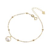 Armband Ocean  - S925 zilver met 18 karaats goud