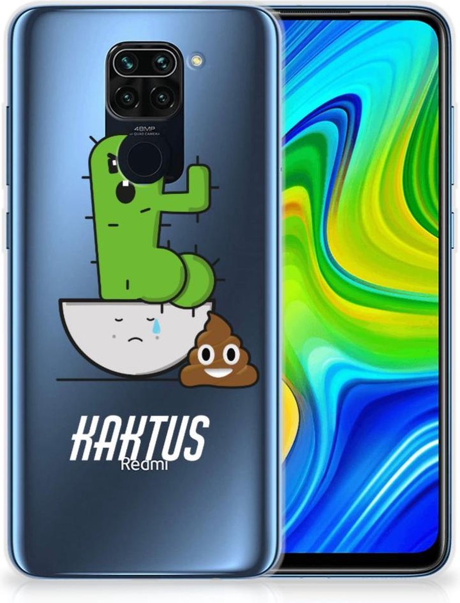 Xiaomi Redmi Note9 Telefoonhoesje met Naam Cactus Poo