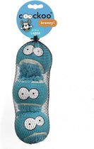Coockoo Tennisball breezy large 3pcs Blauw 7,5cm