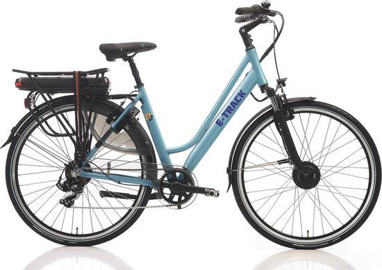 Anzai Verstenen Kwade trouw Buxxo Bikes E-TRACK Elektrische fiets LADY'S 28 INCH H51 7 SPEED SKY BLUE |  bol.com
