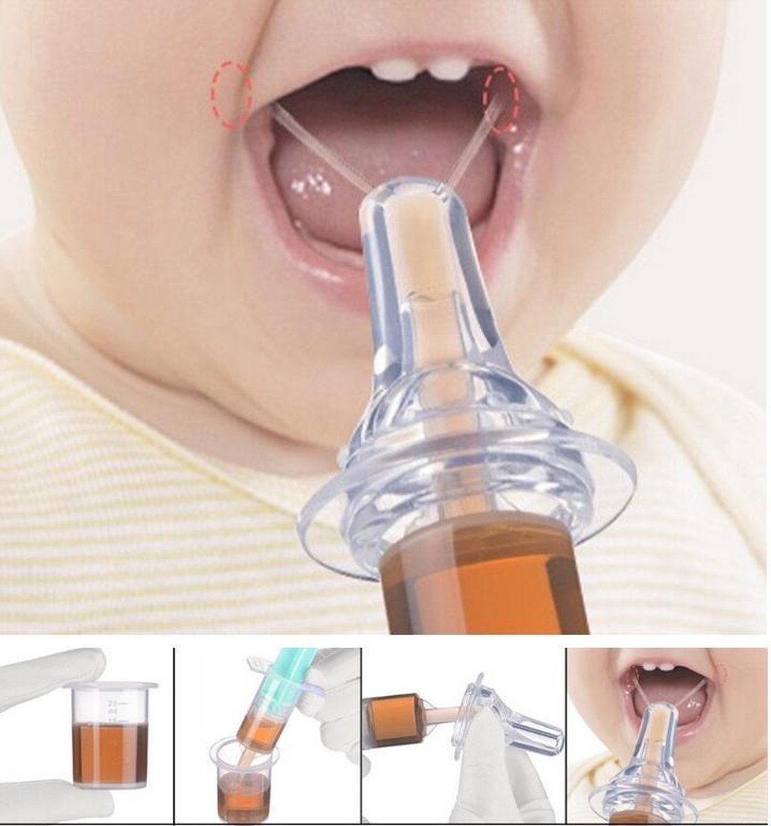 Seringue de médicament pour bébé Tétine pour l’alimentation orale Liquide  Distributeur de médicaments pour bébé