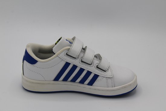 K swiss Aoke strap- witte sneaker - twister tongue - blauwe strepen maat 31  | bol.com