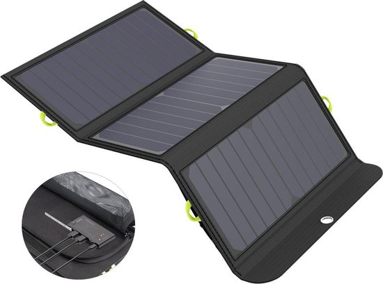 Pro-User Solar - Zonnepaneel - 10.000mAh - Powerbank - Quick Charge 3.0 +  USB-C PD | bol.com