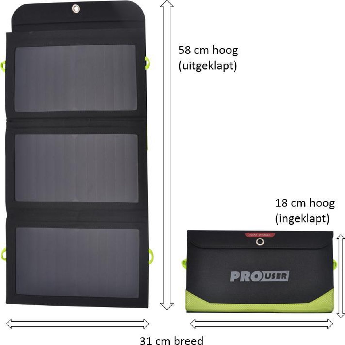 Panneau solaire Pro-User + batterie externe de 10000 mAh | bol.com