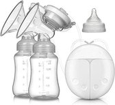 BYER Elektrische Dubbele Borstkolf Kolfapparaat - Luxe Comfort Kolfset - 2X Babyfles/Kolf - 100% BPA-Vrije Borstpomp - 150 ml
