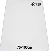 SWILIX ® Vloerbeschermer - Bureaustoelmat PVC - Voor Harde Vloeren - 70x100cm - Transparant