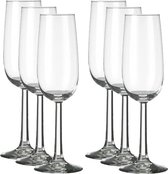 12x Champagneglazen/flutes transparant Bouquet 170 ml - 17 cl - Champagne glazen - Champagne drinken - Champagneglazen van glas