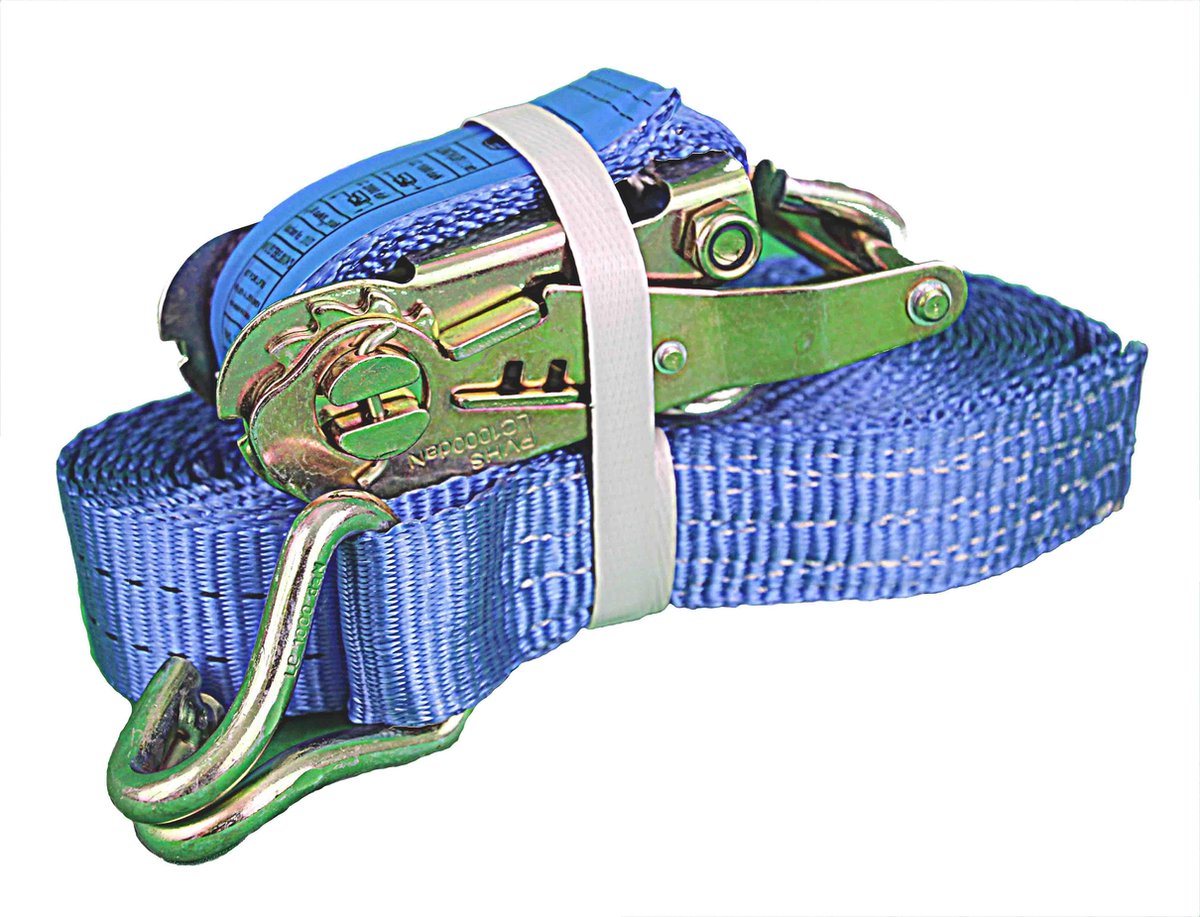 Spanband - 35 mm x 5 meter - inclusief ratel - 3000kg - CE gekeurd