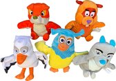 Pluche Fabeltjeskrant Super set 5 |Fabeltjeskrant poppen - Ooievaars vogels knuffels - Poppentheater speelgoed kinderen | Fabeltjeskrant Knuffel |