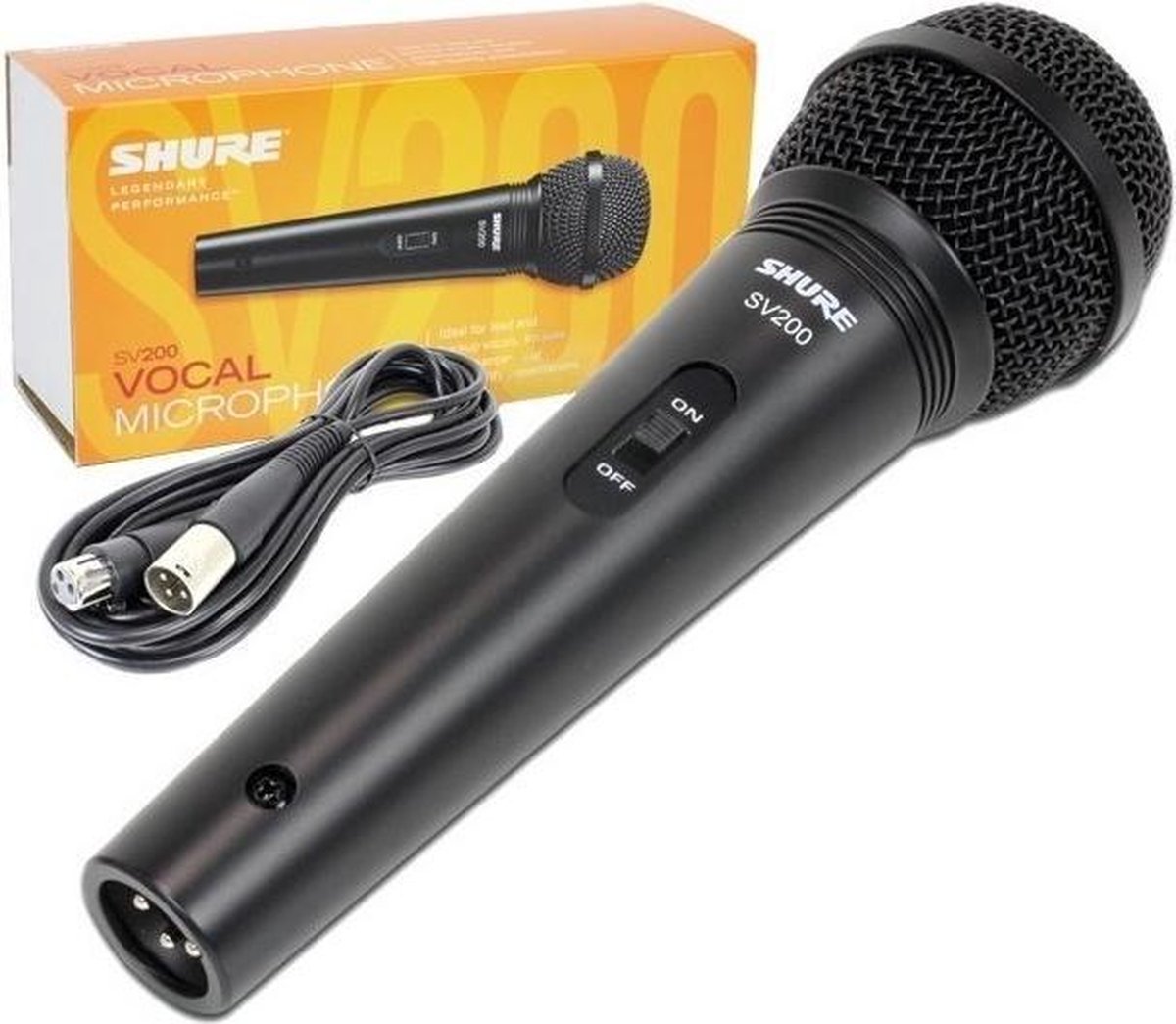 Shure SV200 microfoon Zwart Karaokemicrofoon