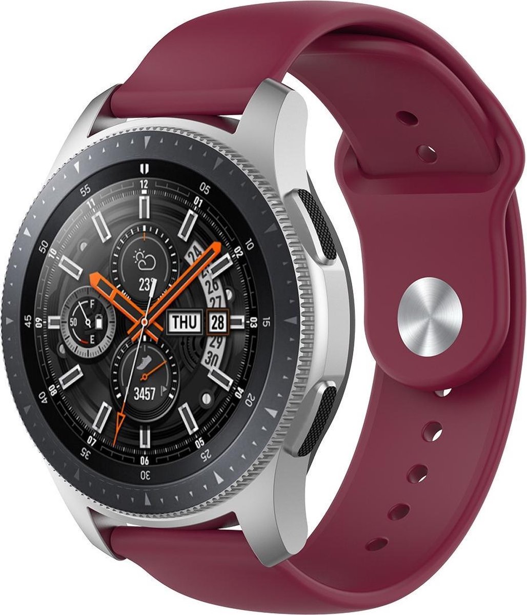 Samsung Galaxy Watch silicone band wijn rood 20mm bandje