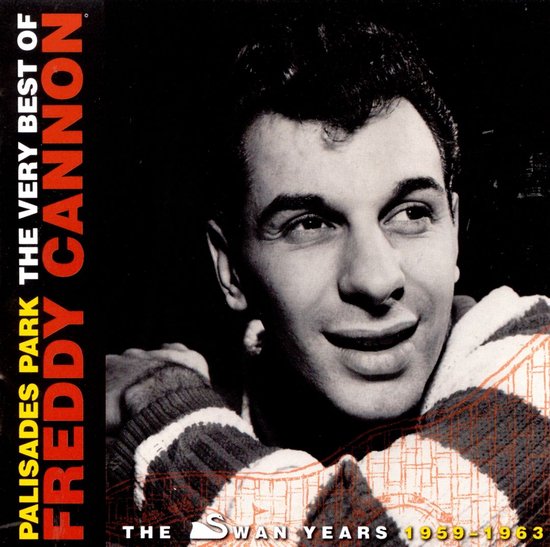 Freddy Cannon op de hoes van "PALISADES PARK THE VERY BEST OF FREDDY CANNON THE SWAN YEARS 1959-1963". Hij draagt een gestreept vest.