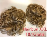 Hairbun XXL 1&1GRATIS  Haarstuk Ø25cm Hair Extensions Donut Ponytail Messy Bun