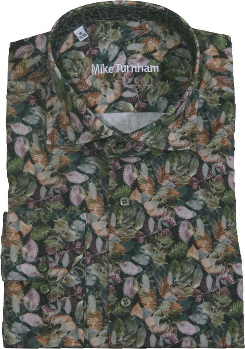Mike Turnham Lange mouw Overhemd - 5023-3469 Bottle (Maat: M)