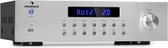 Auna AV2-CD850BT 4-Zone Stereo-Versterker - 5 x 80W RMS - Bluetooth - USB - FM - Zilverkleurig