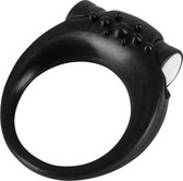 Sweet Smile – Vibrerende Cock Ring met Verwijderbare Vibratie Kogel voor Dubbel Stimulatie – Zwart