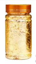 Gouden folie vlokken | bladgoud | fles | 5 gram