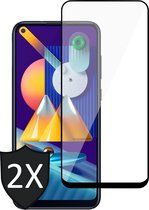 Screenprotector geschikt voor Samsung M11 - 2x Glas Protector Full Screen