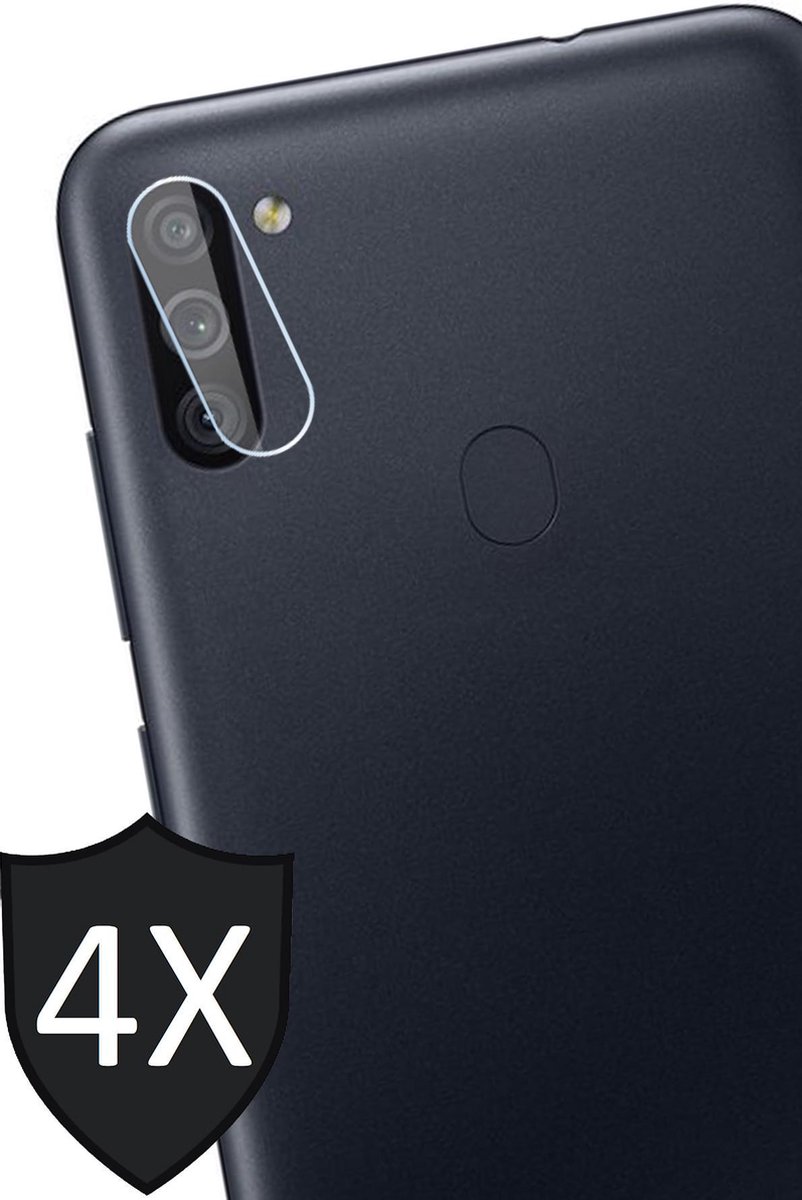 Screenprotector geschikt voor Samsung M11 - 4x Camera Lens Screen Protector Glas
