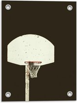 Tuinposter – Basketbalpaal - 30x40cm Foto op Tuinposter  (wanddecoratie voor buiten en binnen)