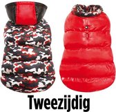 Croci Hondenjas Camouflage Rood/Zwart/Wit 55 CM