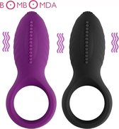 Vibrerende Cockring - silicone penis ring- G-spot stimulator -Zwart