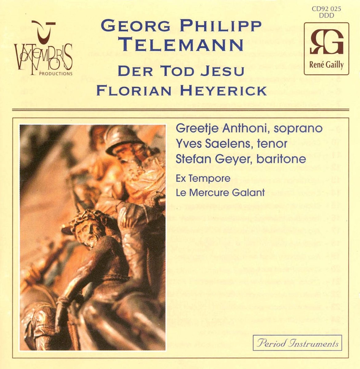 Telemann: Der Tod Jesu