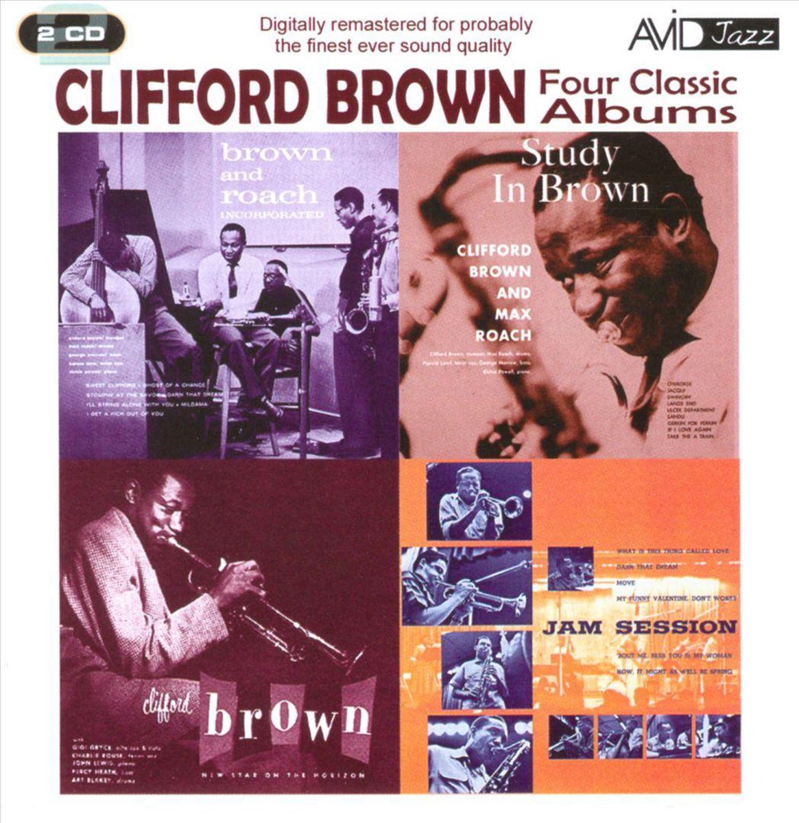 Four Classic Albums (Brown And Roach Inc / Jam Session / Study In Brown / New Star On The Horizon) - Clifford Brown