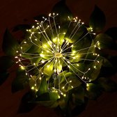 Hangende Starburst-lamp met 198 leds met afstandsbediening en lichtslinger voor decor