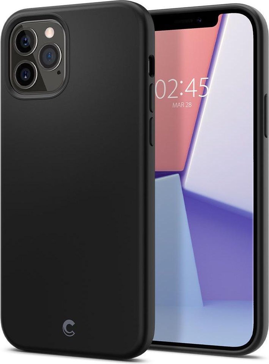 Spigen Ciel by Cyrill Silicone Apple iPhone 12 Pro Max Hoesje Zwart