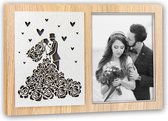 ZEP - Romantische Fotolijst Isabella met verlichting voor foto 10x15 afmeting 33x22,5 cm - WP868