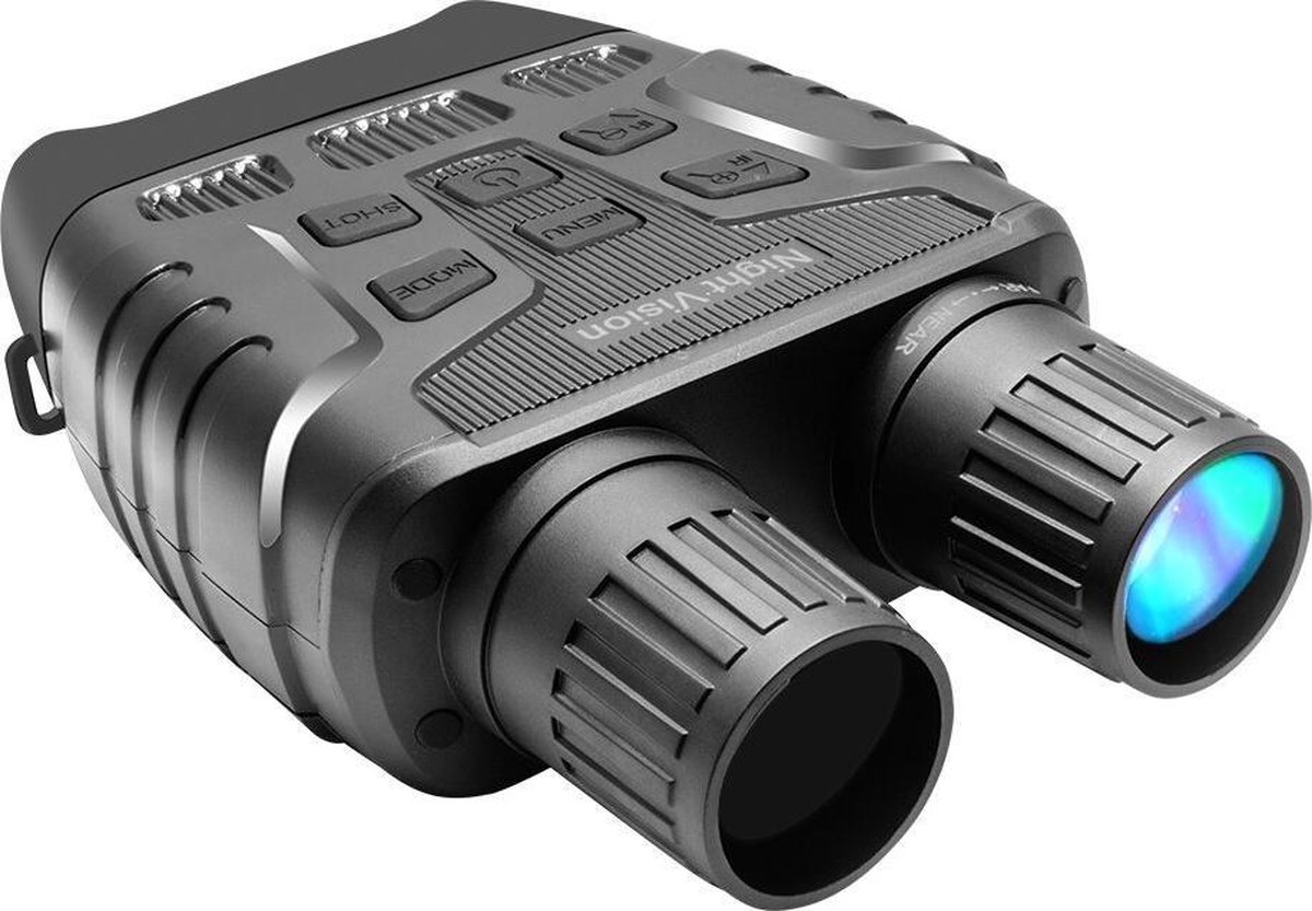 DrPhone NightVision - Infrared LED – Verrekijker - Foto’s / Video’s maken – HD - 2.3 INCH Scherm – 4X Zoom – Nachtvisie 250-300 Meter - Zwart