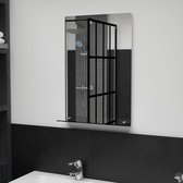 Wandspiegel 40x60 cm (incl LW 3d klok) - spiegel
