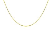 Silventi 762060042 Ketting Dames Goudkleurig - Doublé - Venetiaans - 42cm - 1,5mm - Goudkleurig