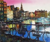 City scene Amsterdam, Damrak 50x60CM/20x24INCH