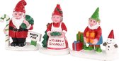 Lemax - Christmas Garden Gnomes- Set Of 3 - Kersthuisjes & Kerstdorpen