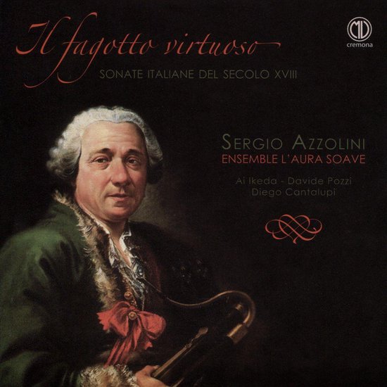 Albumhoes met schilderij van een man in historische kledij, met de titel "Il Fagotto Virtuoso"