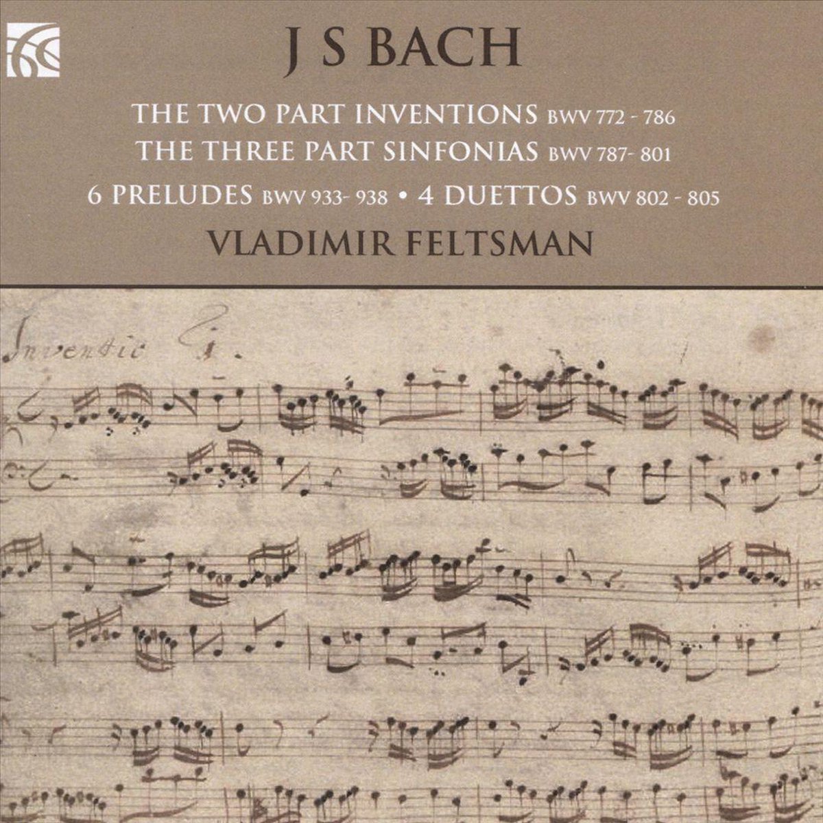 J S Bach: The Two Part Inventions BWV772 - 786/...