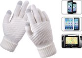 Luxe Gebreide Winter Handschoenen Met Touch Tip Gloves - Touchscreen Gloves - Voor Fiets/Scooter/Sporten/Wandelen - One-Size - Voor Heerlijk Warme Handen - Winterhandschoenen - Wol