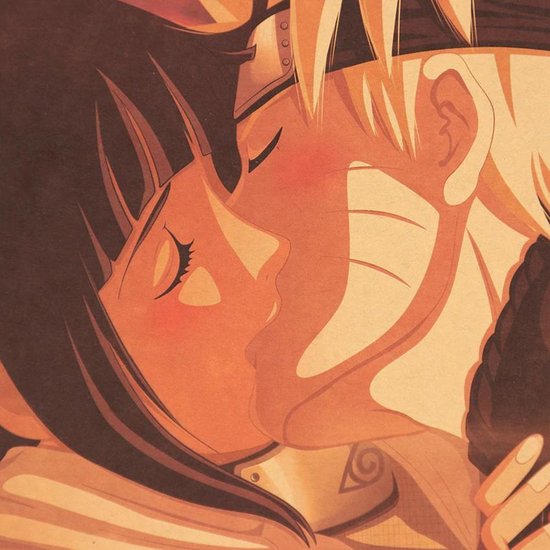 Naruto and hinata kissing