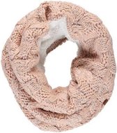 Colsjaal dames Ladies knit snood ski light pink