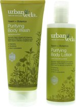 Urban Veda Purifying Bath & Body Gift Set 200ml Body Wash + 250ml Body Lotion