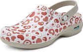 Clog Open Elastiek Hearts | Medische klompen | Speciaal voor de Zorg | Wash&Go | Maat 42