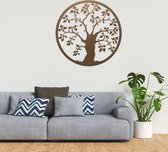 Metalen wanddecoratie levensboom - Exclusief design - 50cm - Kwaliteit - Nederlands product