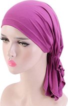 Cabantis Hijab Hoofddoek|Hoofddeksel|Islamitisch|Tulband|Muts|Katoen|Paars